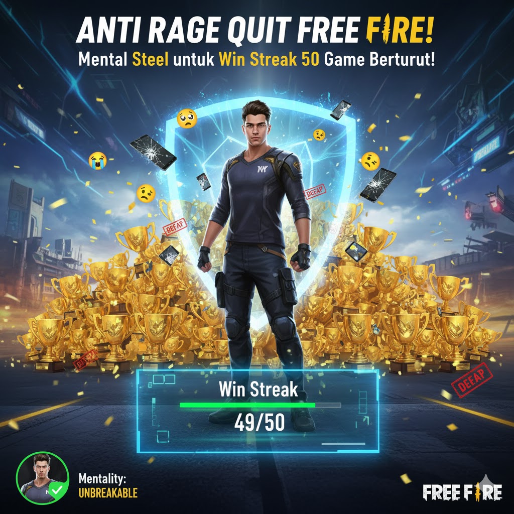 Anti Rage Quit Free Fire: Mental Steel untuk Win Streak 50 Game Berturut!