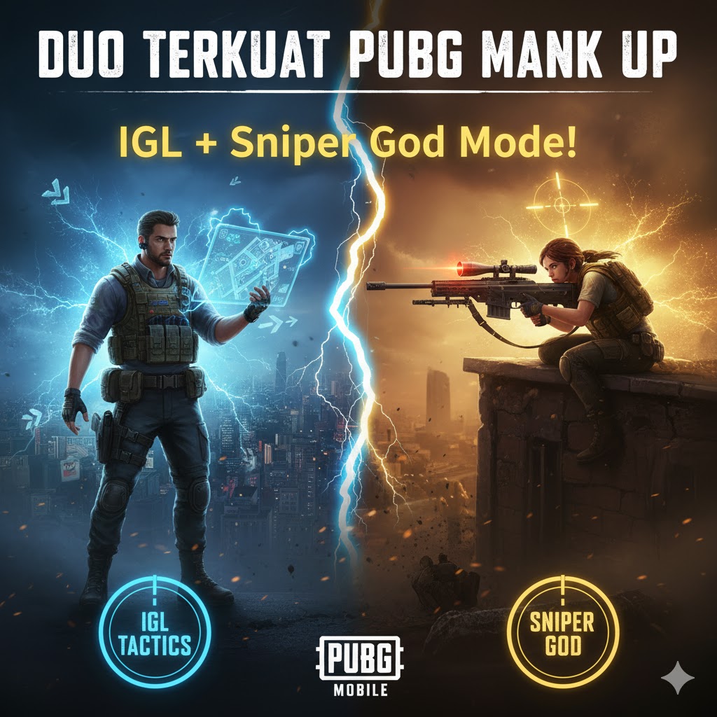 Duo Terkuat PUBG Mobile Rank Up: IGL + Sniper God Mode!