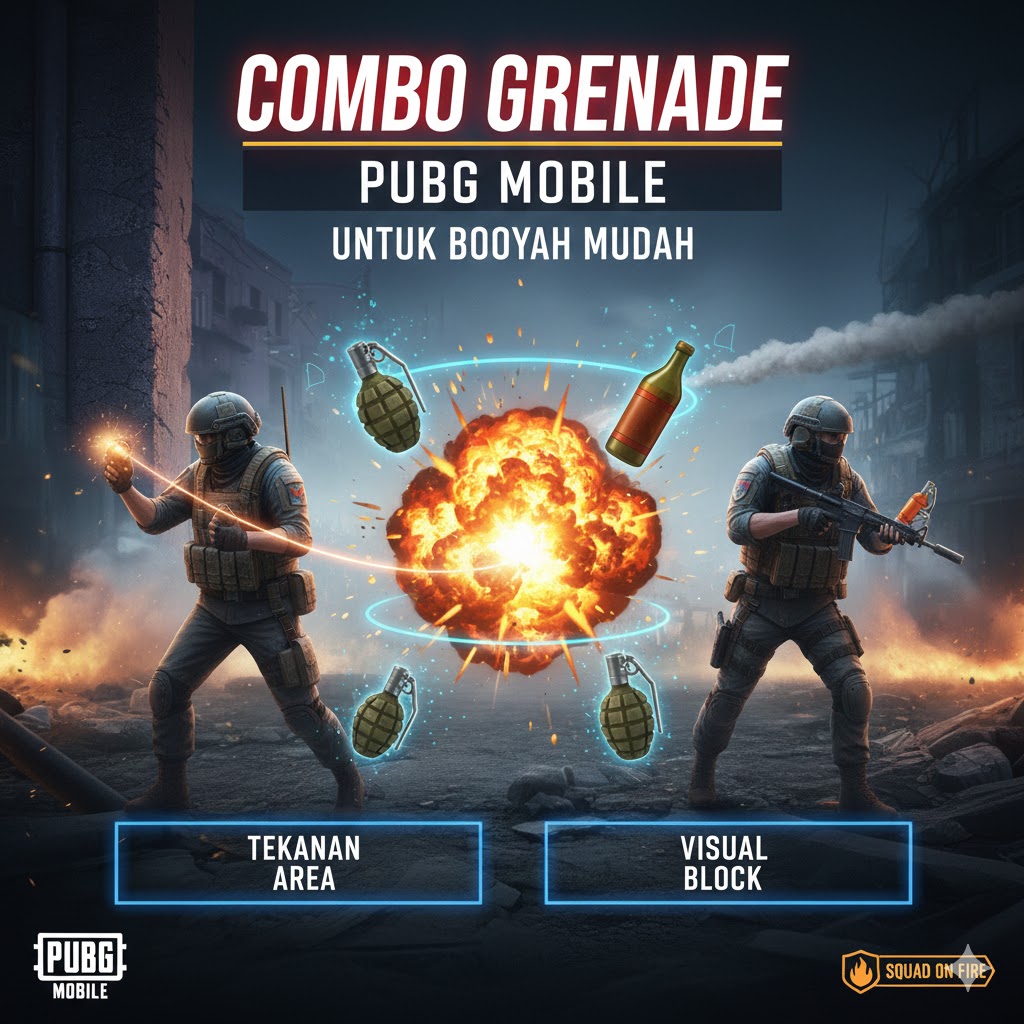 Combo Grenade PUBG Mobile untuk Booyah Mudah