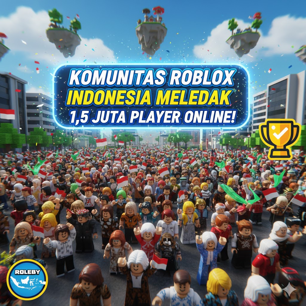 Komunitas Roblox Indonesia Meledak, 1,5 Juta Player Online!