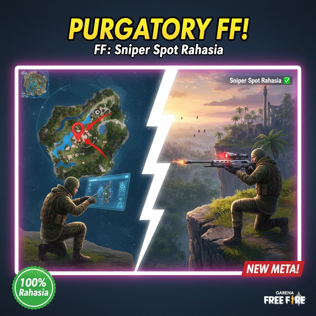 Purgatory FF: Sniper Spot Rahasia AWM One-Shot 500m OB46!