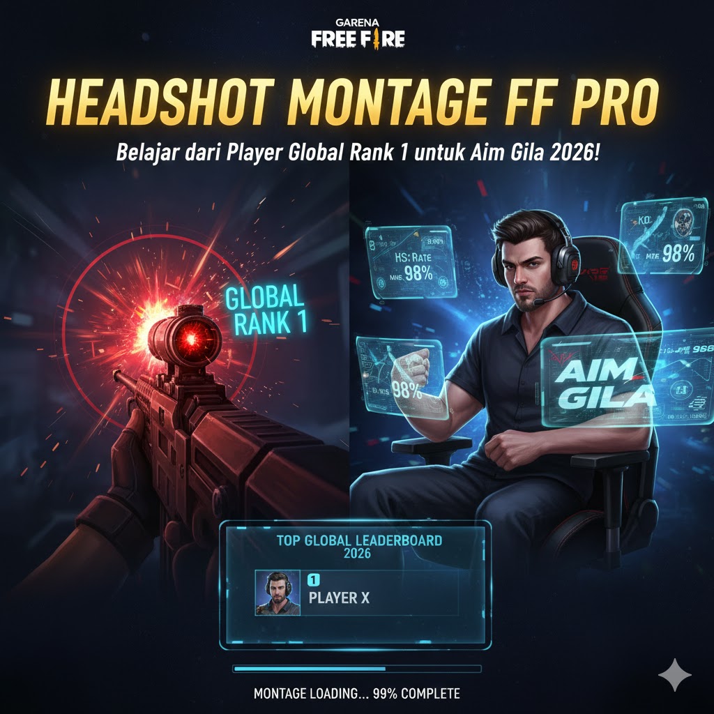 Headshot Montage FF Pro: Belajar dari Player Global Rank 1 untuk Aim Gila 2026!