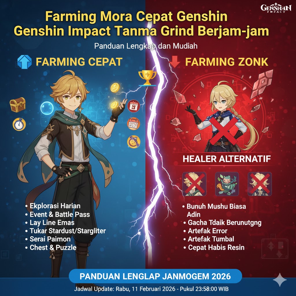Farming Mora Cepat Genshin Impact Tanpa Grind Berjam-jam: Panduan Lengkap dan Mudah