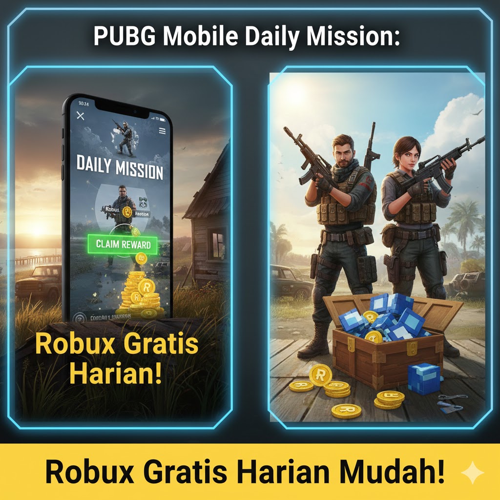 PUBG Mobile Daily Mission: Robux Gratis Harian Mudah!